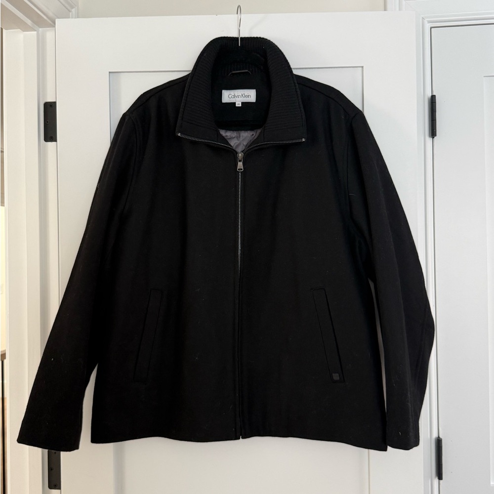 Calvin Klein Men's Black Zip-Up Jacket